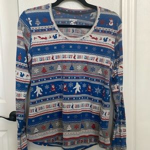 BROOKS RUNNING LONG SLEEVE TOP. RUN MERRY! SIZE M. LIKE NEW.